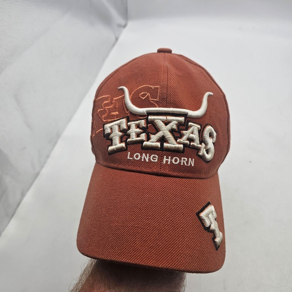 Texas Longhorns Hat Cap Strap Back Mens One Size Orange NCAA Football Santo Cap
